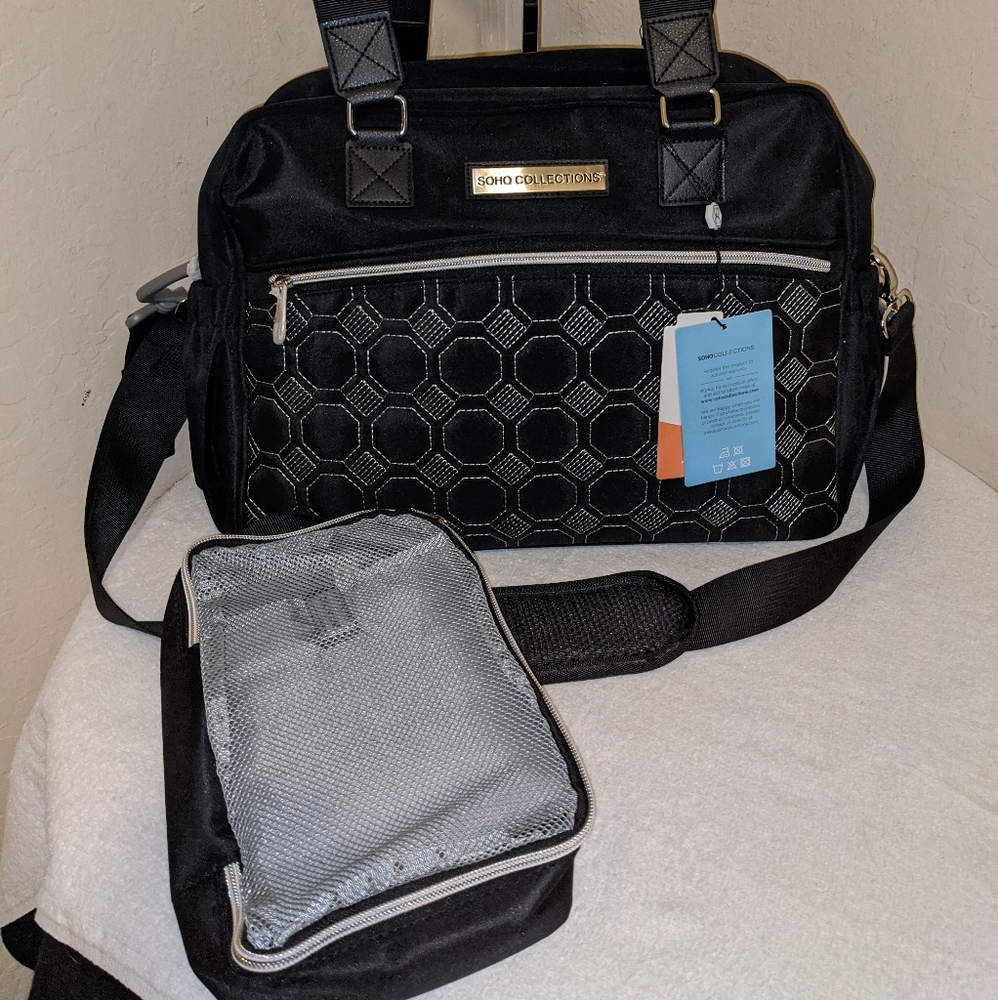 SoHo Diaper Bag Mommy Bag Shoulderbag w/EXTRAS